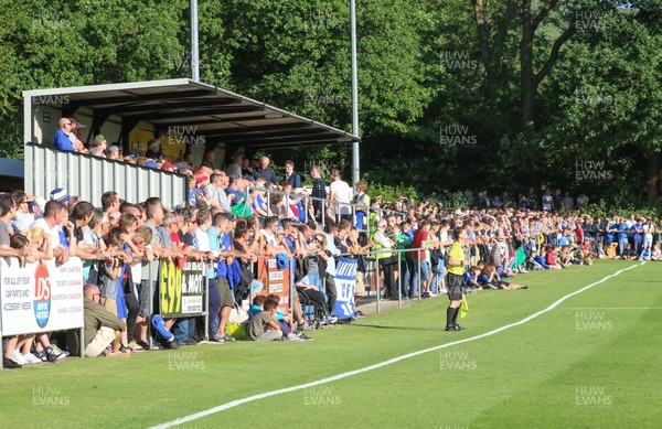 140717 - Taffs Well v Cardiff City, Pre-season Friendly -  Crowds gather as the game gets underway