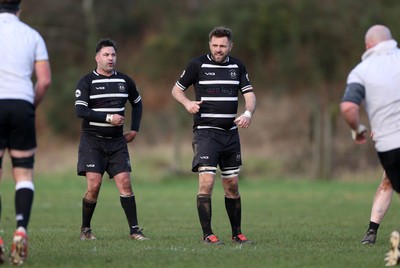 201225 - Taffs Well v Pentyrch - Admiral National League 2 East Central - Nick Jones of Pentyrch plays in his 100th game for the club, he has come through their mini and junior section and been a one-club man all his life