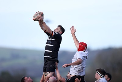 201225 - Taffs Well v Pentyrch - Admiral National League 2 East Central - Nick Jones of Pentyrch plays in his 100th game for the club, he has come through their mini and junior section and been a one-club man all his life
