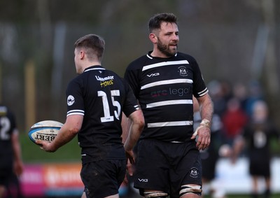 201225 - Taffs Well v Pentyrch - Admiral National League 2 East Central - Nick Jones of Pentyrch plays in his 100th game for the club, he has come through their mini and junior section and been a one-club man all his life