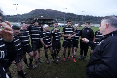 201225 - Taffs Well v Pentyrch - Admiral National League 2 East Central - Nick Jones of Pentyrch plays in his 100th game for the club, he has come through their mini and junior section and been a one-club man all his life