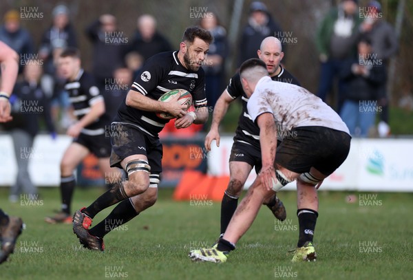 201225 - Taffs Well v Pentyrch - Admiral National League 2 East Central - Nick Jones of Pentyrch plays in his 100th game for the club, he has come through their mini and junior section and been a one-club man all his life