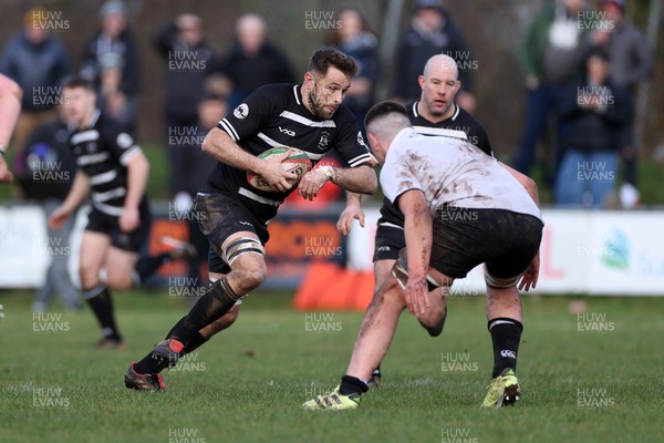 201225 - Taffs Well v Pentyrch - Admiral National League 2 East Central - Nick Jones of Pentyrch plays in his 100th game for the club, he has come through their mini and junior section and been a one-club man all his life