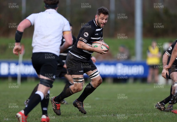 201225 - Taffs Well v Pentyrch - Admiral National League 2 East Central - Nick Jones of Pentyrch plays in his 100th game for the club, he has come through their mini and junior section and been a one-club man all his life
