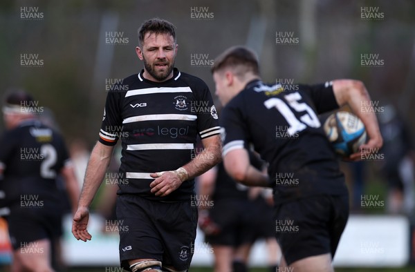 201225 - Taffs Well v Pentyrch - Admiral National League 2 East Central - Nick Jones of Pentyrch plays in his 100th game for the club, he has come through their mini and junior section and been a one-club man all his life