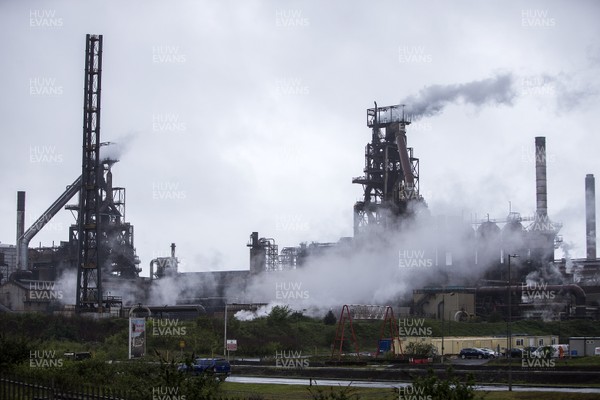 260419 - Picture shows Tata Steel works in Port Talbot, South Wales In the early hours of this morning there was a large explosion on the site injuring two people