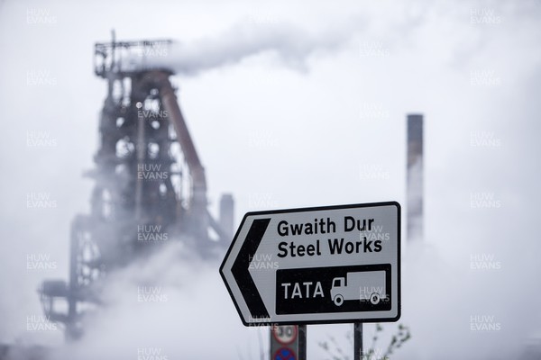 260419 - Picture shows Tata Steel works in Port Talbot, South Wales In the early hours of this morning there was a large explosion on the site injuring two people