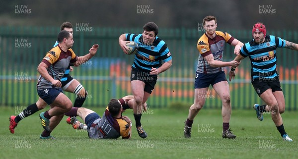 050119 - Tata Steel RFC v Cardiff - WRU National Cup - Will Rees-Hole of Cardiff
