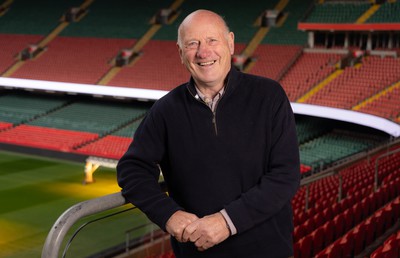 250124 - New Welsh Rugby Union President Terry Cobner at the Principality Stadium, Cardiff