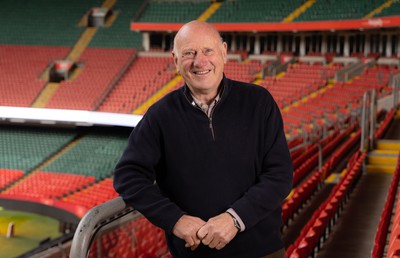 250124 - New Welsh Rugby Union President Terry Cobner at the Principality Stadium, Cardiff