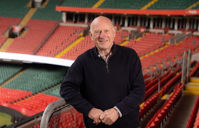 250124 - New Welsh Rugby Union President Terry Cobner at the Principality Stadium, Cardiff