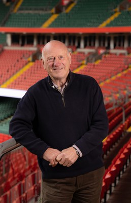 250124 - New Welsh Rugby Union President Terry Cobner at the Principality Stadium, Cardiff