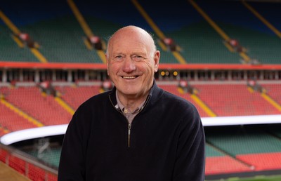 250124 - New Welsh Rugby Union President Terry Cobner at the Principality Stadium, Cardiff