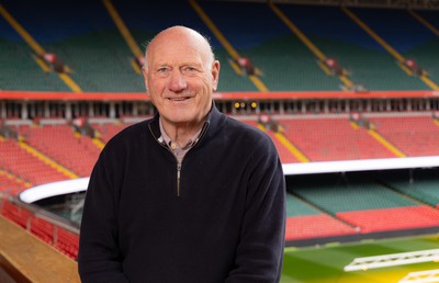 250124 - New Welsh Rugby Union President Terry Cobner at the Principality Stadium, Cardiff