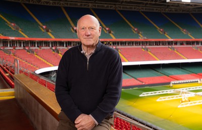 250124 - New Welsh Rugby Union President Terry Cobner at the Principality Stadium, Cardiff