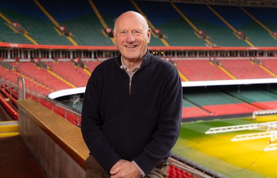 250124 - New Welsh Rugby Union President Terry Cobner at the Principality Stadium, Cardiff