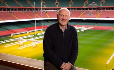 250124 - New Welsh Rugby Union President Terry Cobner at the Principality Stadium, Cardiff