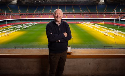 250124 - New Welsh Rugby Union President Terry Cobner at the Principality Stadium, Cardiff