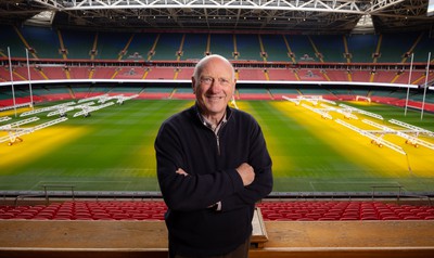 250124 - New Welsh Rugby Union President Terry Cobner at the Principality Stadium, Cardiff