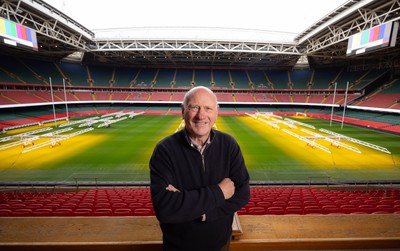 250124 - New Welsh Rugby Union President Terry Cobner at the Principality Stadium, Cardiff