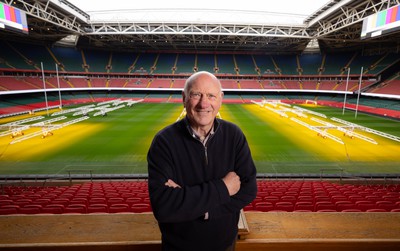 250124 - New Welsh Rugby Union President Terry Cobner at the Principality Stadium, Cardiff