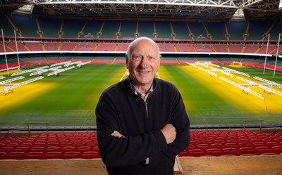 250124 - New Welsh Rugby Union President Terry Cobner at the Principality Stadium, Cardiff