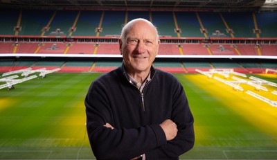 250124 - New Welsh Rugby Union President Terry Cobner at the Principality Stadium, Cardiff