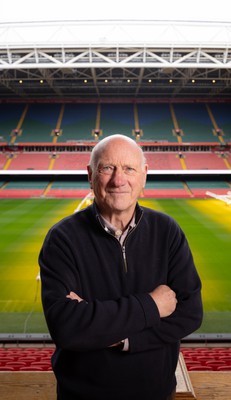 250124 - New Welsh Rugby Union President Terry Cobner at the Principality Stadium, Cardiff