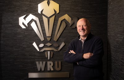 250124 - New Welsh Rugby Union President Terry Cobner at the Principality Stadium, Cardiff