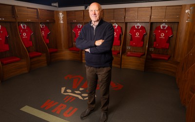 250124 - New Welsh Rugby Union President Terry Cobner at the Principality Stadium, Cardiff