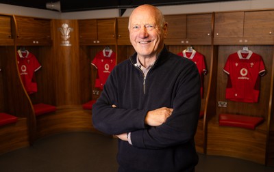 250124 - New Welsh Rugby Union President Terry Cobner at the Principality Stadium, Cardiff