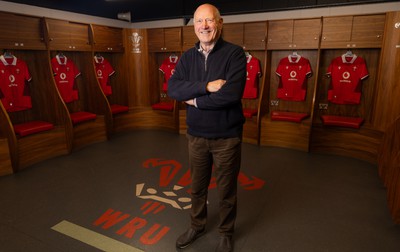 250124 - New Welsh Rugby Union President Terry Cobner at the Principality Stadium, Cardiff