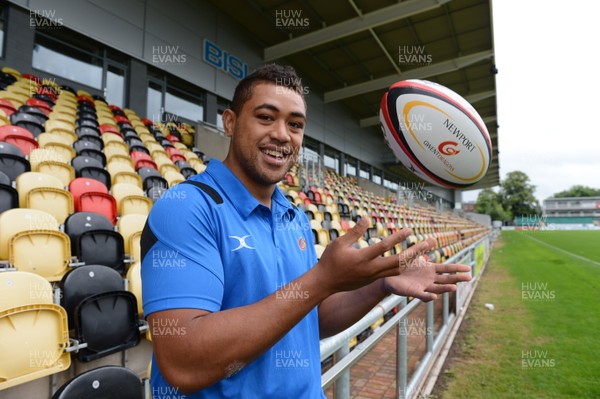 050813 - Toby Faletau Signs New Newport-Gwent Dragons Contract -Toby Faletau at Rodney Parade after signing a new contract at the Newport-Gwent Dragons