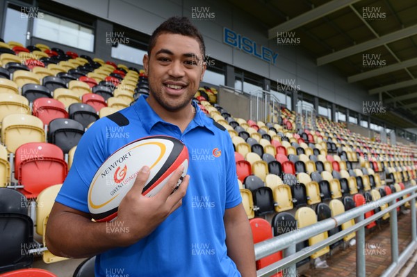 050813 - Toby Faletau Signs New Newport-Gwent Dragons Contract -Toby Faletau at Rodney Parade after signing a new contract at the Newport-Gwent Dragons