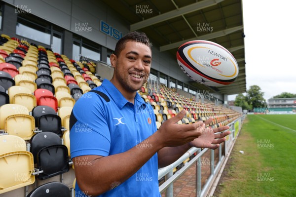 050813 - Toby Faletau Signs New Newport-Gwent Dragons Contract -Toby Faletau at Rodney Parade after signing a new contract at the Newport-Gwent Dragons