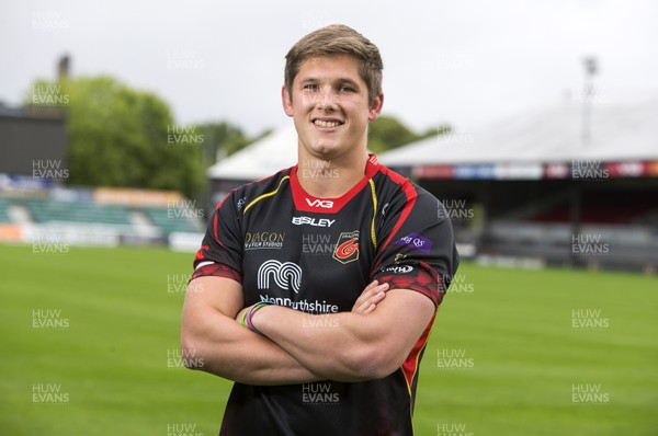 190619 - Picture shows new Dragons signing Tom Griffiths at Rodney Parade
