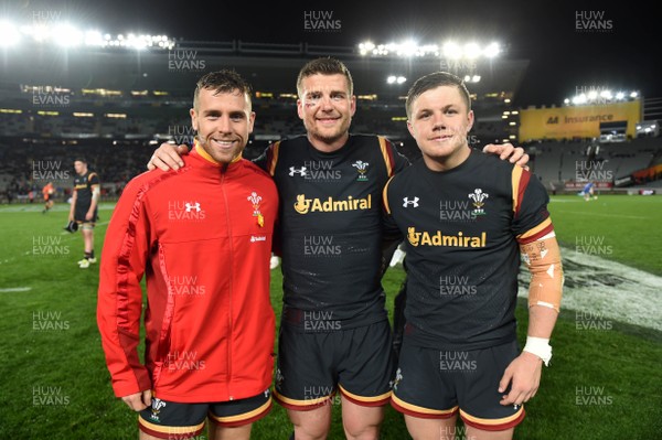 160617 - Tonga v Wales - American Express Pasifika Challenge - Gareth Davies, Scott Williams and Steff Evans