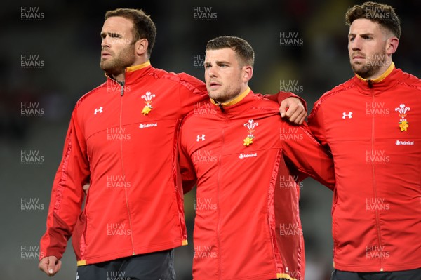 160617 - Tonga v Wales - American Express Pasifika Challenge - Jamie Roberts, Scott Williams and Alex Cuthbert