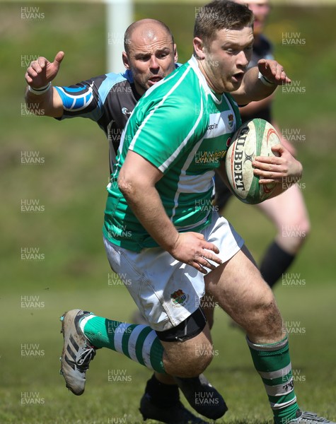 050518 - Tonmawr v Alltwen, Division 3 West Central B - Josh Phillips of Tonmawr powers over to score try