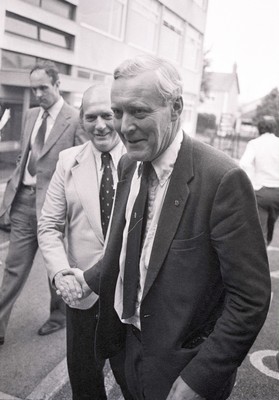 Tony Benn in Bridgend 040981