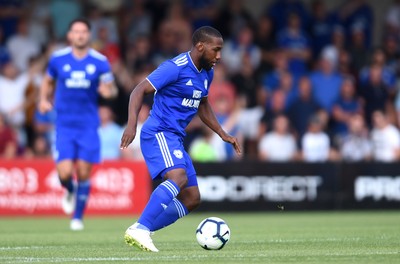 200718 - Torquay v Cardiff City - Preseason Friendly - Junior Hoilett of Cardiff City