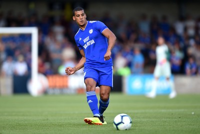 200718 - Torquay v Cardiff City - Preseason Friendly - Lee Peltier of Cardiff City