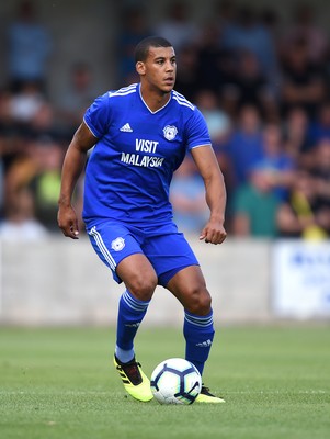 200718 - Torquay v Cardiff City - Preseason Friendly - Lee Peltier of Cardiff City