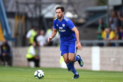 200718 - Torquay v Cardiff City - Preseason Friendly - Greg Cunningham of Cardiff City