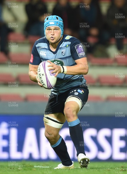 201017 - Toulouse v Cardiff Blues - European Rugby Challenge Cup - Olly Robinson of Cardiff Blues