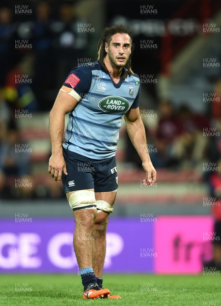 201017 - Toulouse v Cardiff Blues - European Rugby Challenge Cup - Josh Navidi of Cardiff Blues