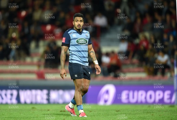 201017 - Toulouse v Cardiff Blues - European Rugby Challenge Cup - Rey Lee-Lo of Cardiff Blues