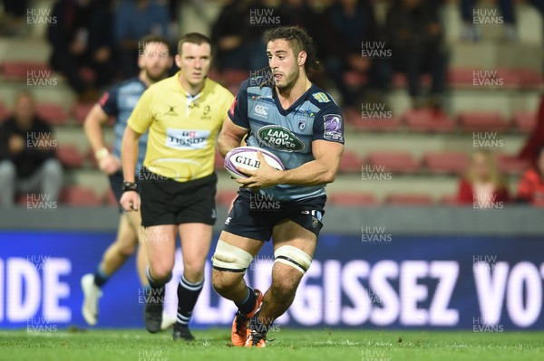 201017 - Toulouse v Cardiff Blues - European Rugby Challenge Cup - Josh Navidi of Cardiff Blues