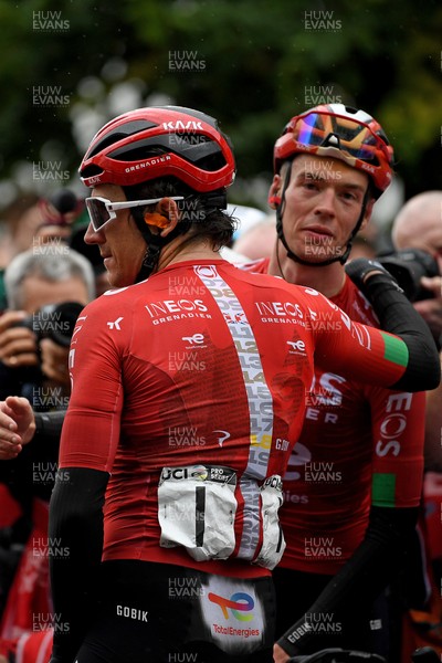 070925 - Picture shows an emotional Geraint Thomas as he crosses the finish line in Cardiff in his last ever race in Wales in the final stage of the Tour of Britain from Newport to Cardiff to end his career