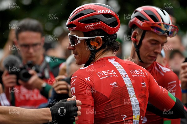 070925 - Picture shows an emotional Geraint Thomas as he crosses the finish line in Cardiff in his last ever race in Wales in the final stage of the Tour of Britain from Newport to Cardiff to end his career